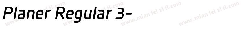 Planer Regular 3字体转换